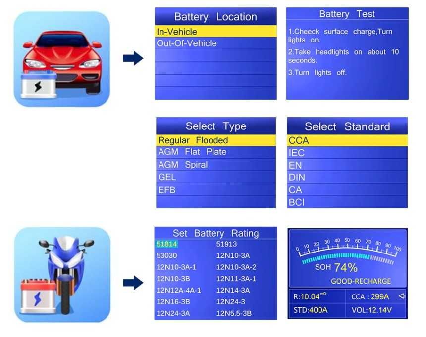 Тестер для АКБ и генератора Konnwei KW650. Новая версия.