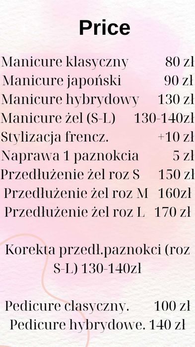 Manicure | Pedicure | Hybryda | Prywatny gabinet
