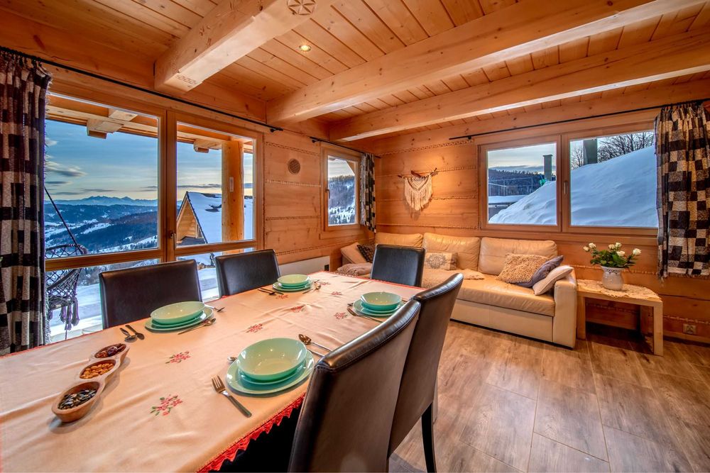 Domek w górach Gorce z widokiem na Tatry / balia / jacuzzi / sauna