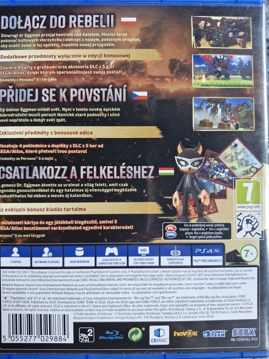 Sonic Forces gra na PS4