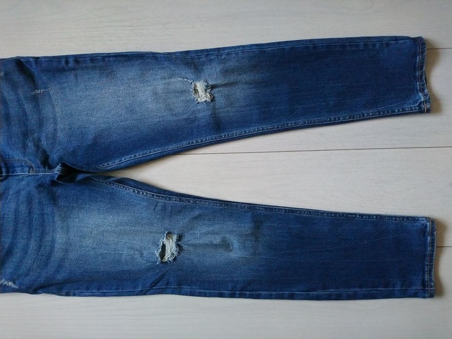 Джинси для вагітних Kiabi 44/46 розмір з дирками Slim