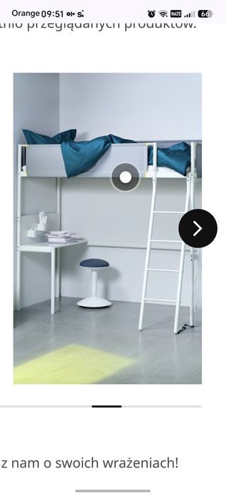 Łóżko piętrowe ikea