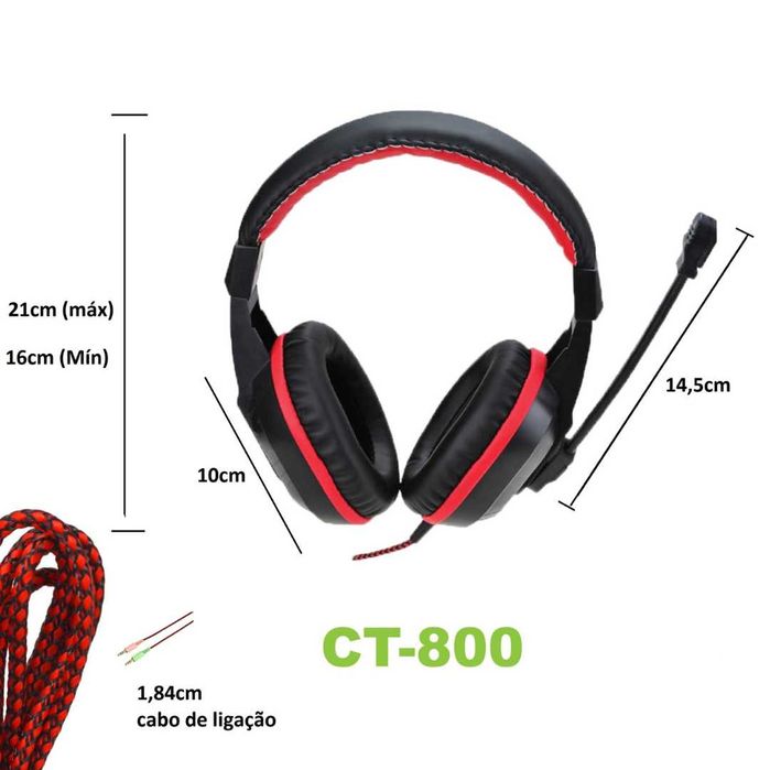 HeadPhones para Computador com Microfone CT-800