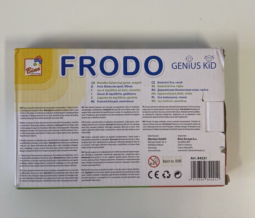 Balansująca gra Frodo mewa montessori 3+