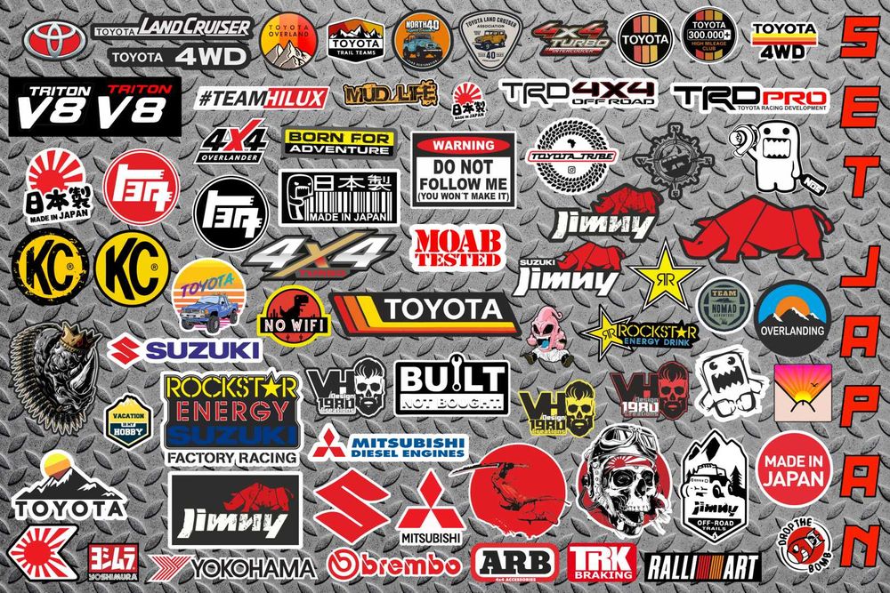 #VH1980Grafics Set JAPAN Autocolantes Vinil UV  Radio Modelismo