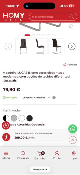 Cadeira Mesa de Jantar