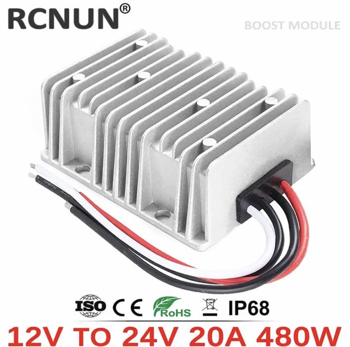 Преобразователь с 12v на 24v 5/10/15/20/25A повышающий модуль для реб