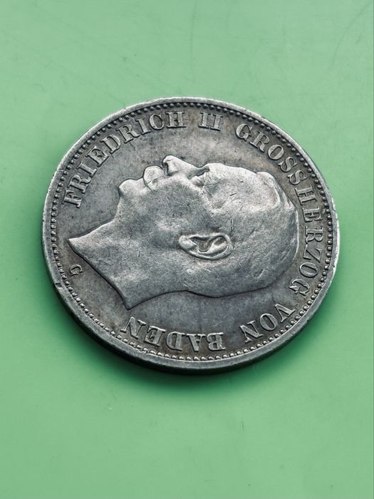 Срібна монета 3 марки 1914, Баден
