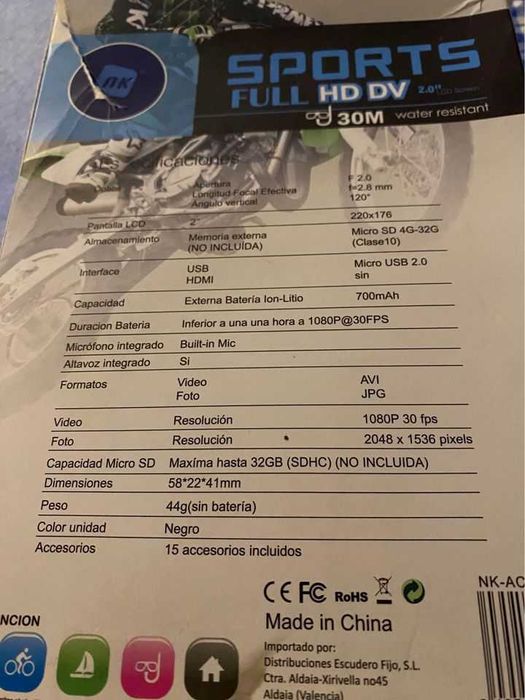 Action Cam NK AC3056-FDN