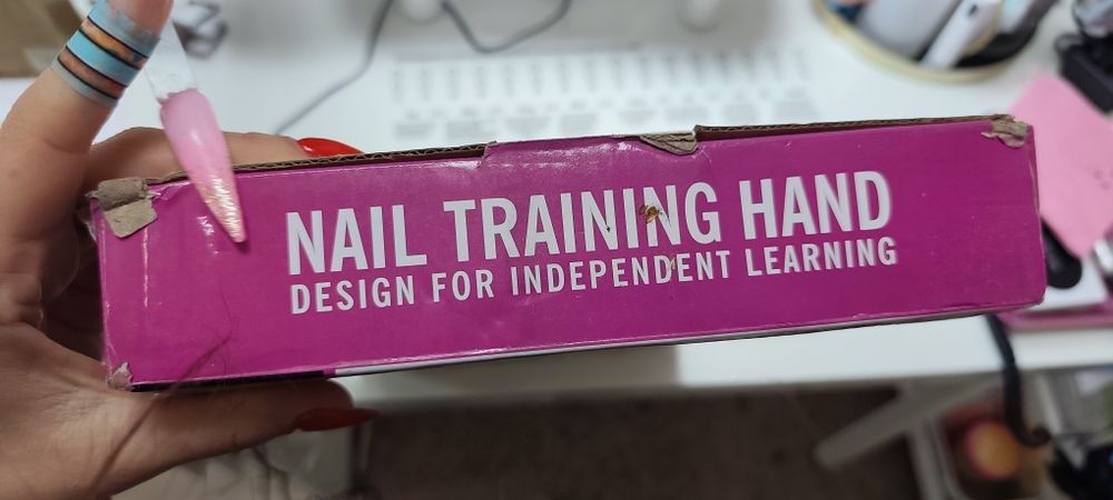 Mão de treino para unhas de gel