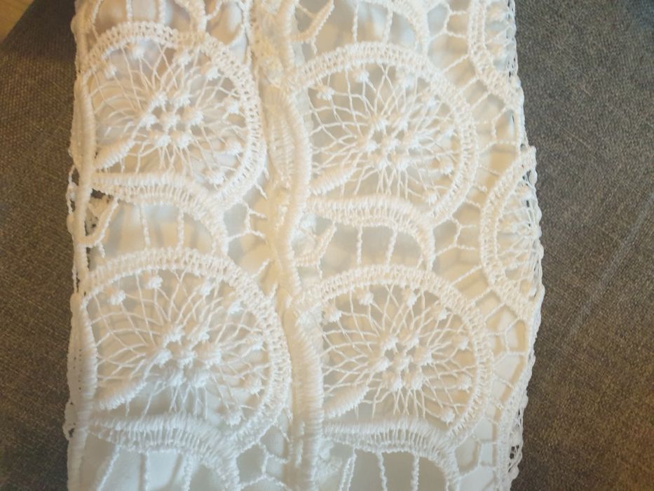 Marynarka kremowa z gipiury Zara Basic M