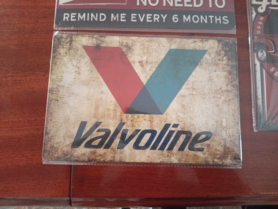 Placas metálicas vintage