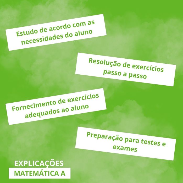 Explicações de matemática 10°, 11° e 12° anos
