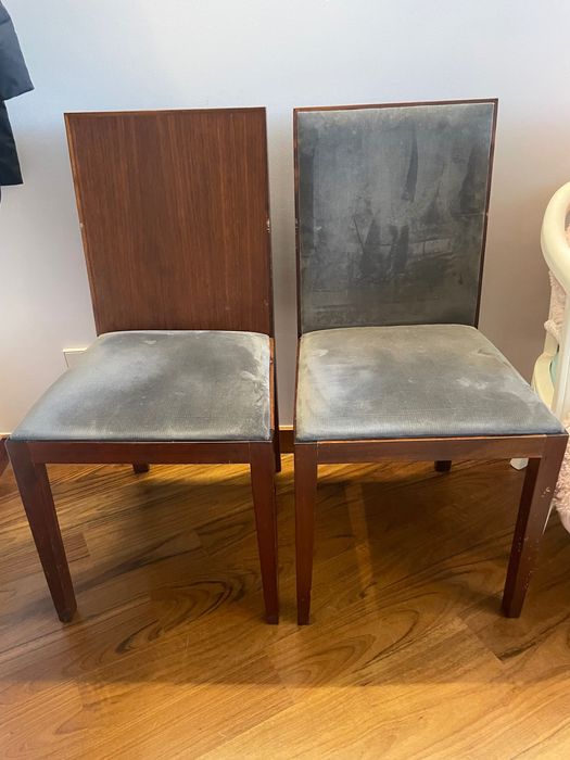4 cadeiras de madeira (designer)para mesa de jantar