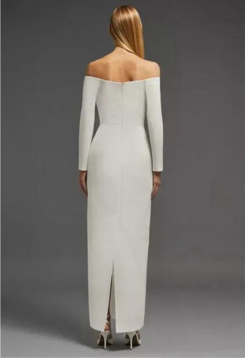 Сукня міді біла футляр Coast з відкритими плечами