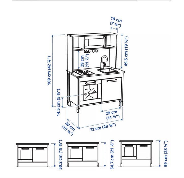 Cozinha infantil IKEA Duktig com acessórios