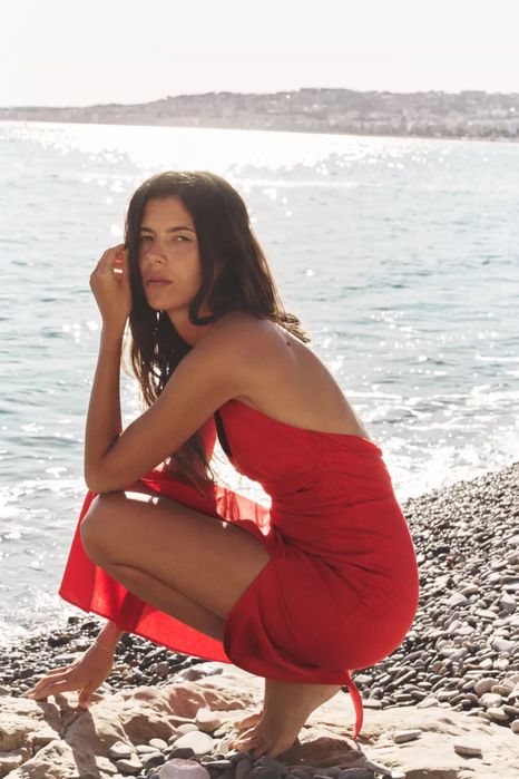 Сукня Zara з лляної суміші .