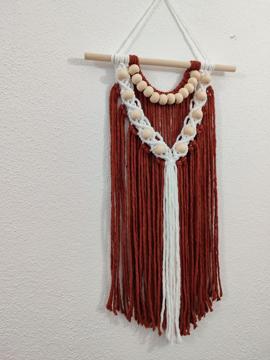 Painel decorativo macramé