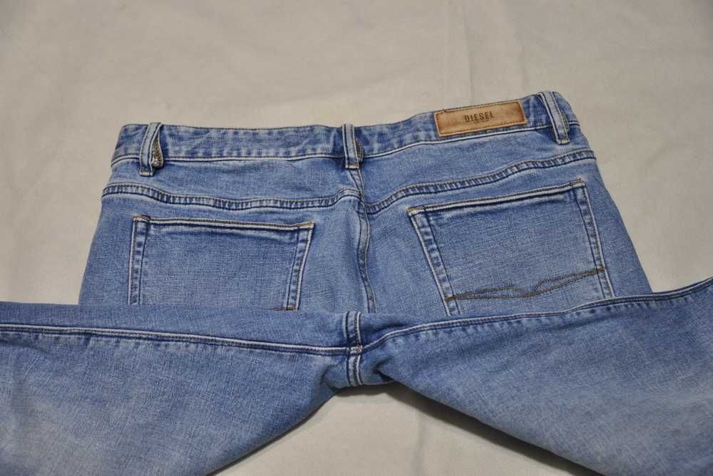 DIESEL STRAIGHT L 88cm 34/32 męskie spodnie jeansowe stretch s7v