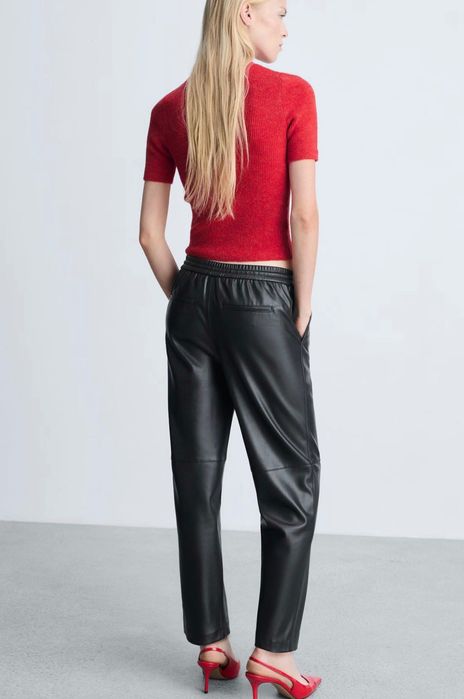 Шкіряні штани Mango