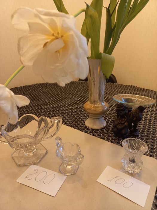 Вазочки.Хрусталь. Декор для дома.Б/у.