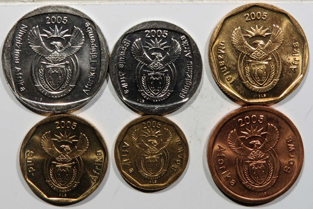 AFRICA SUL - Set FDC 2005 - 6 Moedas