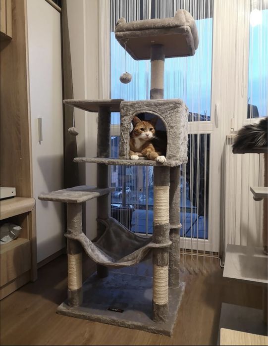 DRAPAK Wysoki Wieża Choinka Domek Hamak Legowisko dla Kota! PREMIUM!