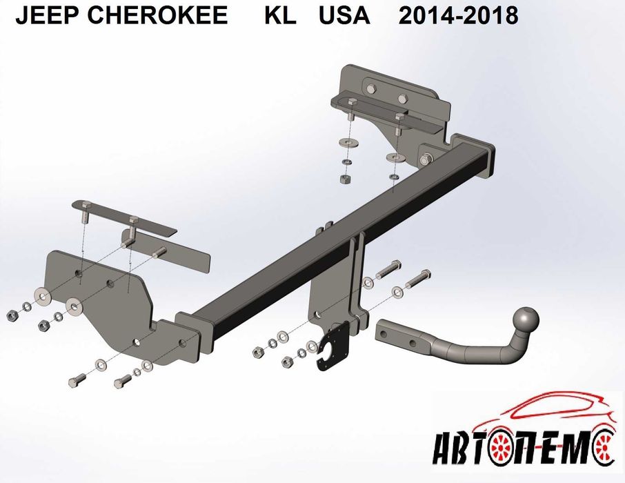 Фаркоп Jeep Grand Cherokee Wrangler Liberty Renegade Wrangler Cherokee