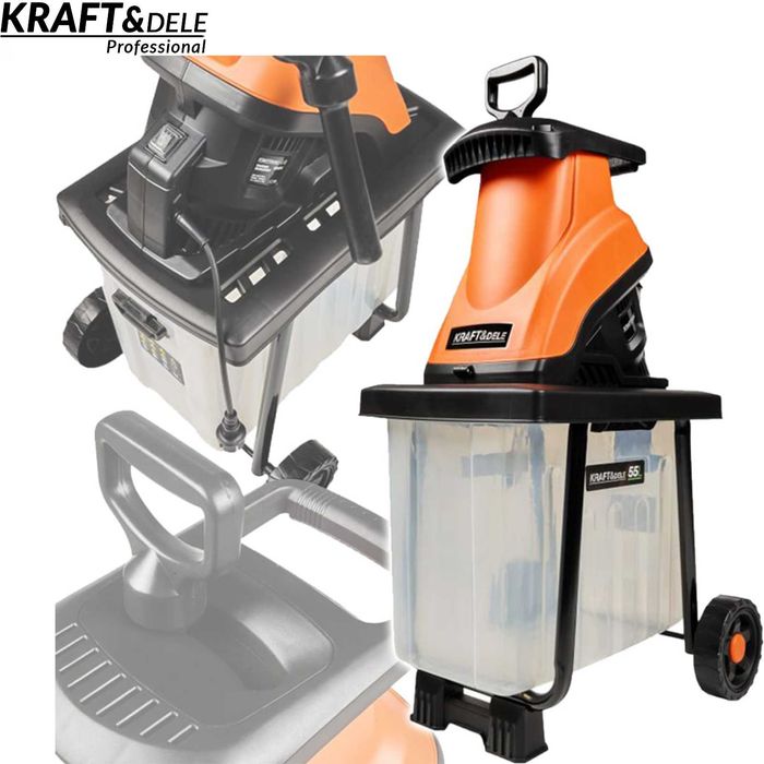 KRAFT&DELE Rozdrabniacz Elektryczny Rębak Do Gałęzi 3000w 55l KD5212