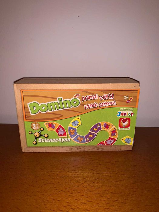 Jogo de Criança Dominó Mundo Animal - Idade 3+