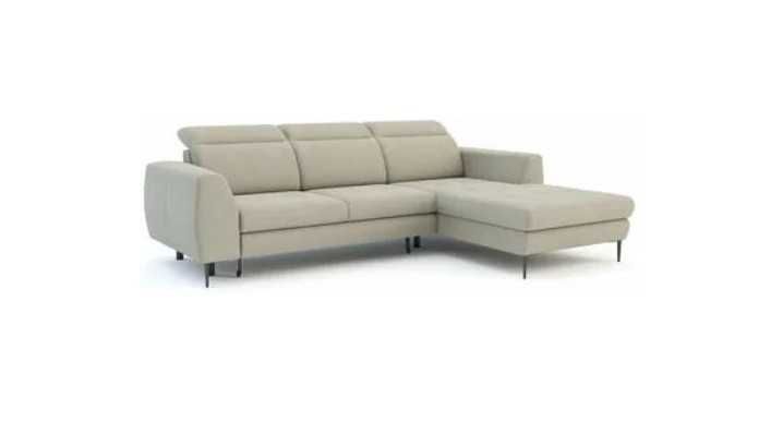 Narożnik Forte rozkładany w kolorze bezowym lewy | #Outlet | #Promocja