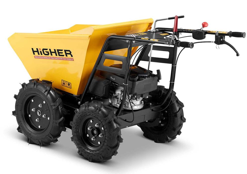 Taczka spalinowa mini wywrotka HIGHER wozidło spalinowe LONCIN 4,5 KM