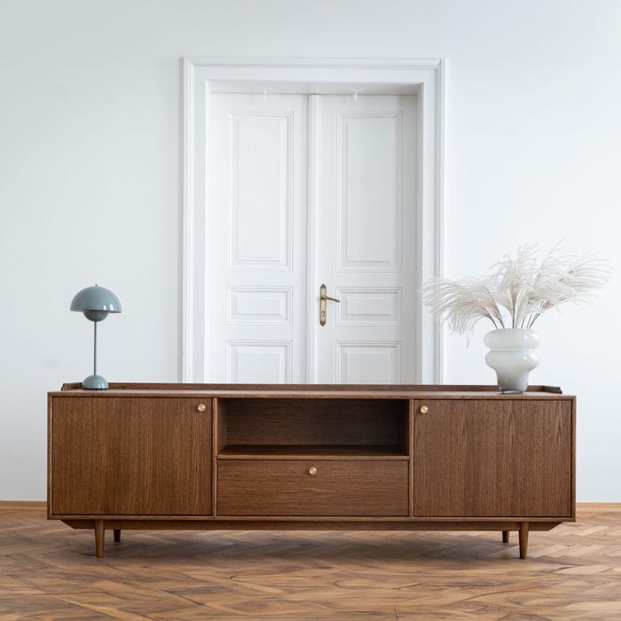 Sideboard Nørrebro drewniana komoda mid-century modern duńska vintage