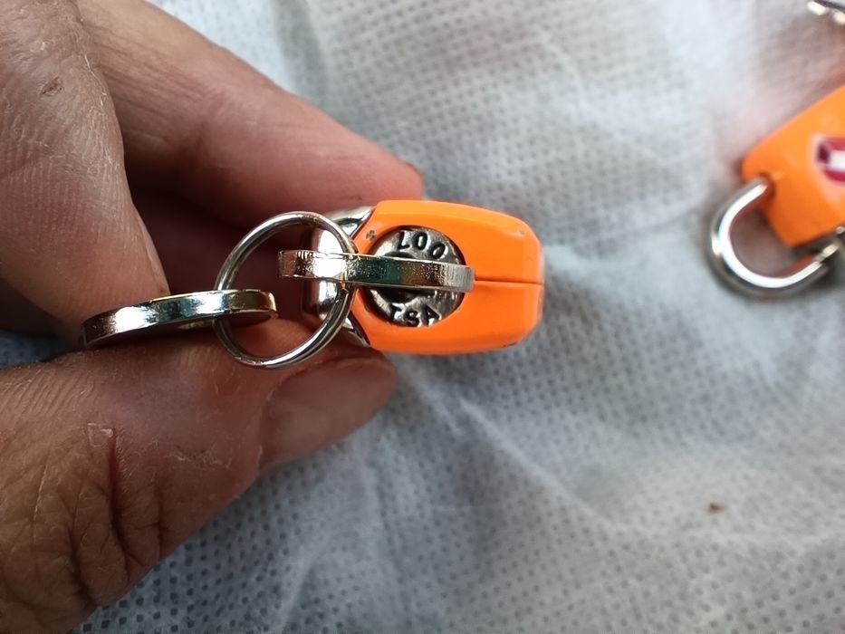 Kłódka do walizki z TSA Go Travel 4 cm, 2 sztuki, pomarańcz