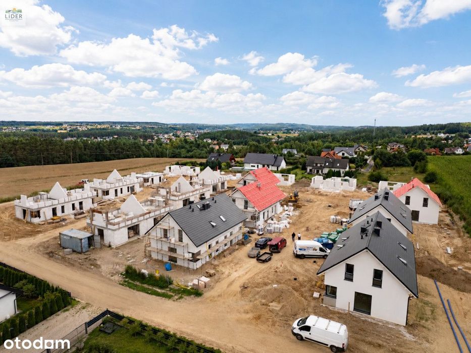 Komfortowe domy z ogrodem / pompa ciepła / media