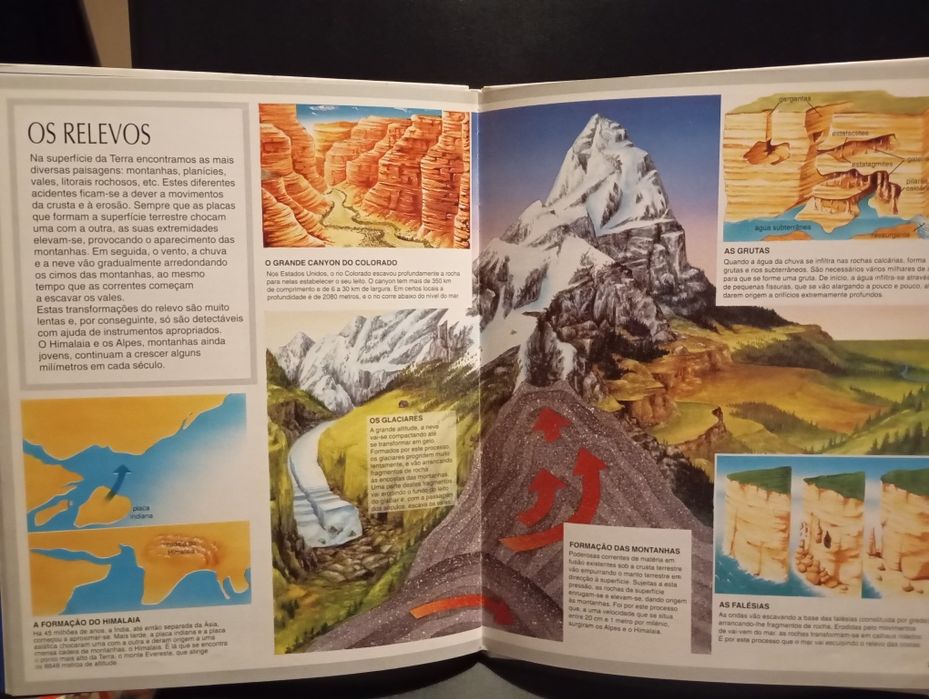 Livro "A terra - enciclopédia por imagens"