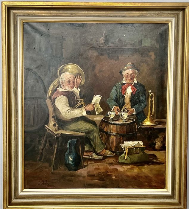 Картина  старовинна «У таверні»Європейський живопис