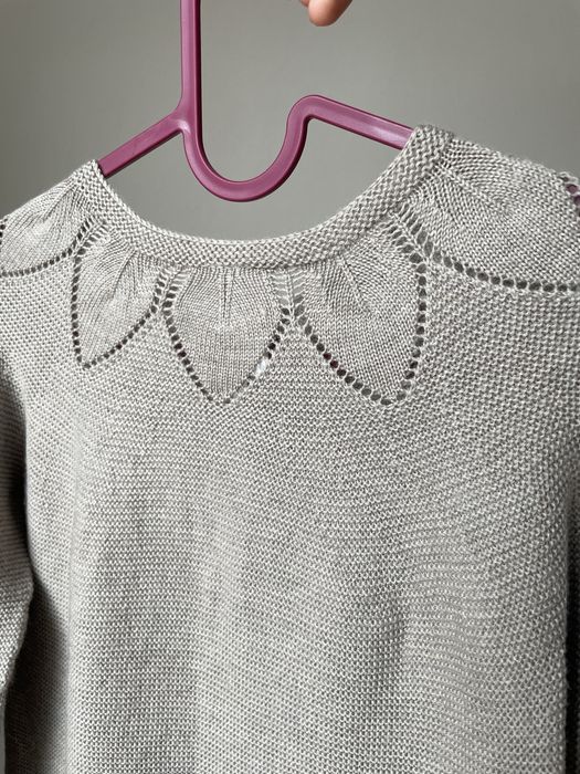 Kardigan lillelam merino wełna sweterek na guziki 116