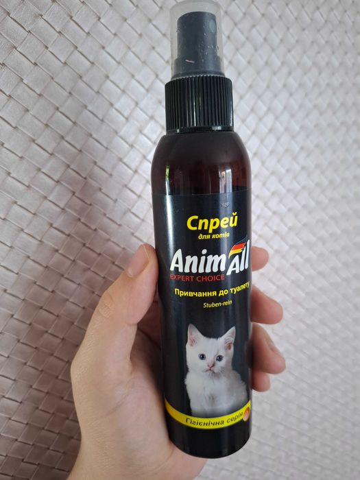 Дієвий спрей щоб привчити кошеня до лоточка