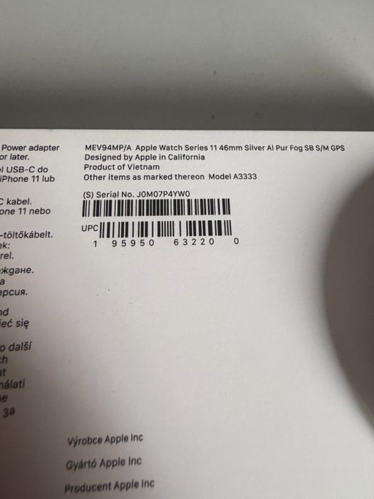 Apple Watch 11 46mm GPS Jak Nowy Bateria 100% Gwarancja 02/2027