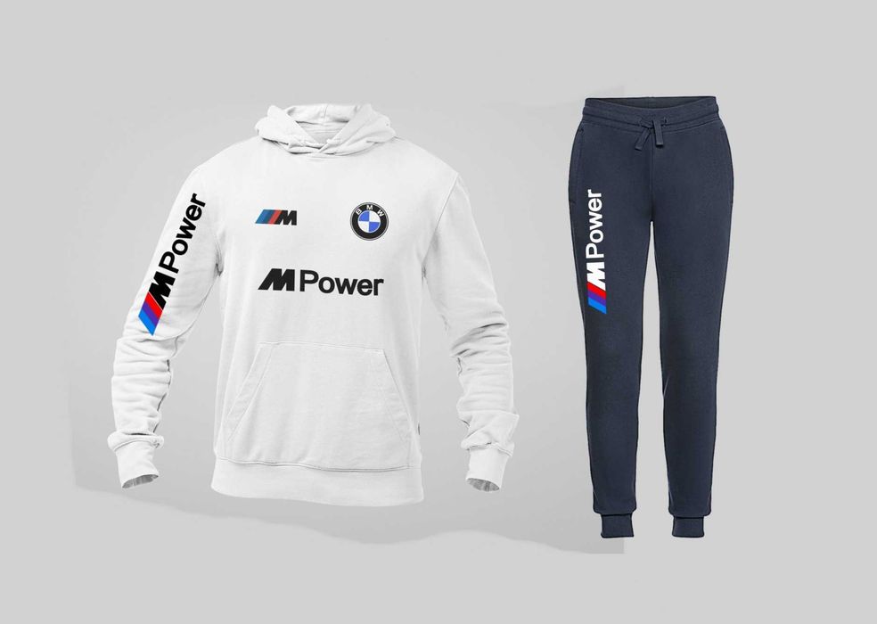 Fato de Treino BMW M Performance (Hoodie + Calça) | Feito à Mão
