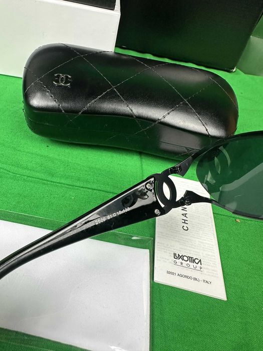 Okulary przeciwsłoneczne damskie Chanel Komplet Etui Box Nowe