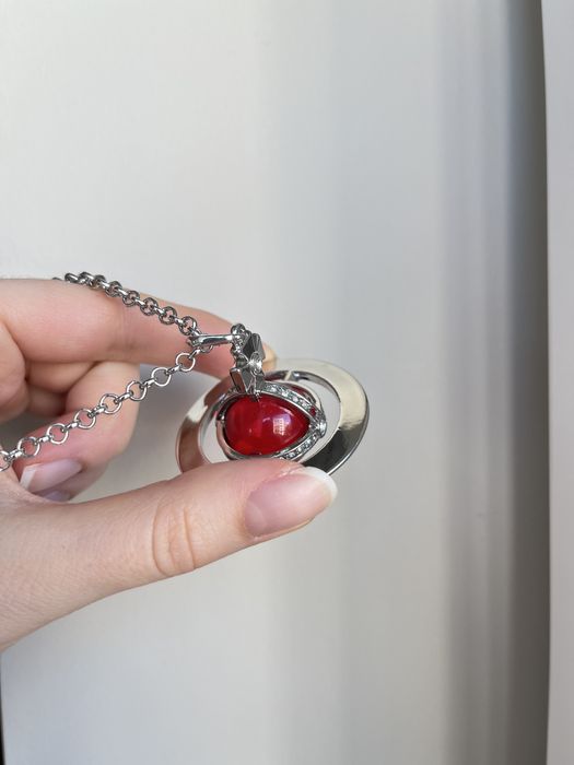 big large red orb naszyjnik wisior vivienne westwood
