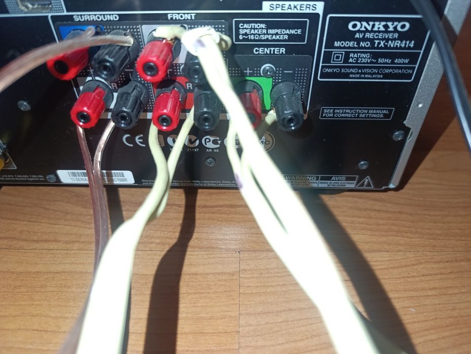 Ресивер Onkyo TX-NR414, USB, 3D