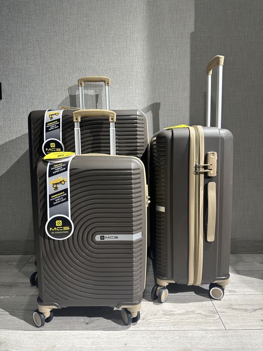 Валіза з поліпропілену MCS Ударостійка Туреччина Чемодан