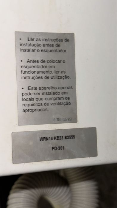 Forno + esquentador ambos a gás
