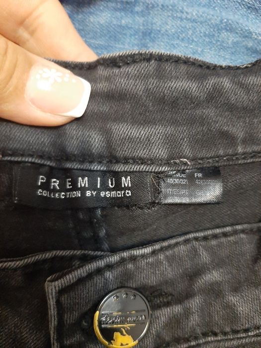 Spodnie jeans czarne