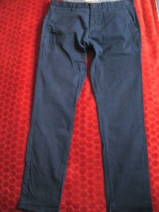 Spodnie - granatowe męskie - W 34 / L 36- pas 94 cm Next