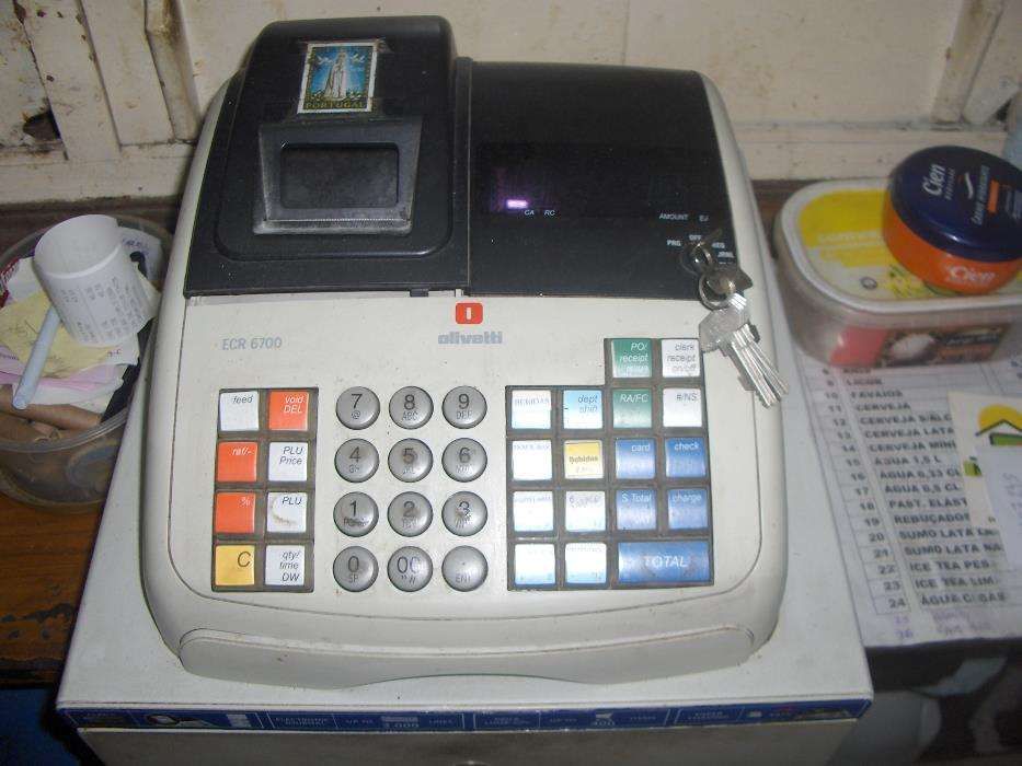 Maquina registadora ECR 6700 OLIVETTI,RESISTADORA CASIO TK 1300