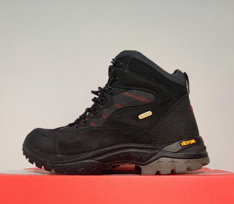 Buty Lackner Vibram 42 27cm czarne męskie jak nowe oryginalne trekkingowe